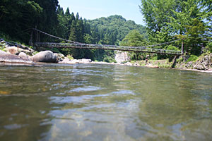 新潟で川遊び